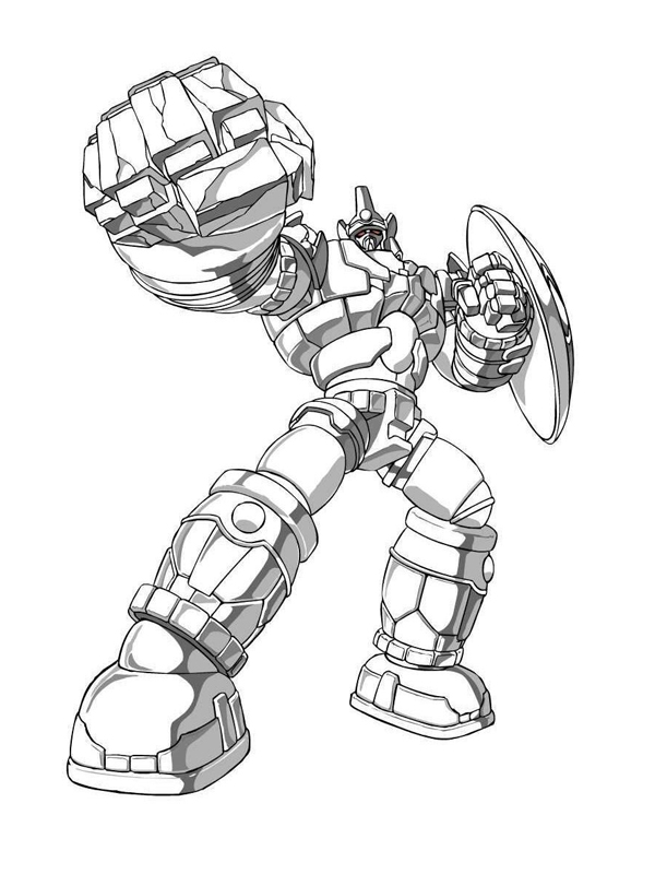 coloriage bakugan gorem de subterra